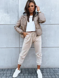 Kurtki Damskie>Dstreet Kurtka damska pikowana KHALEESI kamelowa TY3878