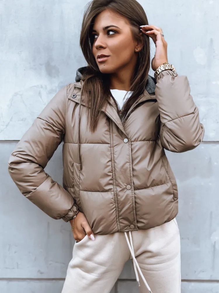 Kurtki Damskie>Dstreet Kurtka damska pikowana KHALEESI kamelowa TY3878