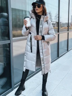 Kurtki Damskie>Dstreet Kurtka damska pikowana LEADING beżowa TY3912