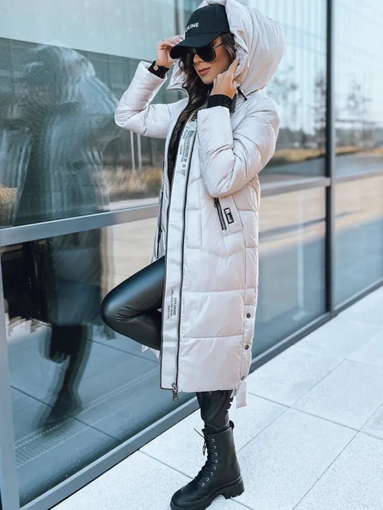 Kurtki Damskie>Dstreet Kurtka damska pikowana LEADING beżowa TY3912