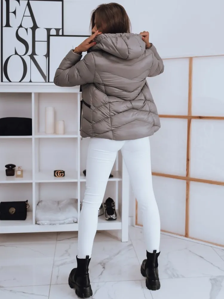 Kurtki Damskie>Dstreet Kurtka damska pikowana MALLA ciemnoszara TY1972