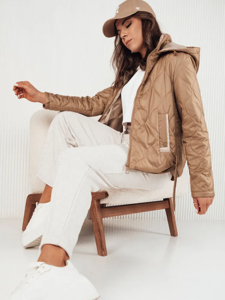 Kurtki Damskie>Dstreet Kurtka damska pikowana MAXWELL złota TY4110