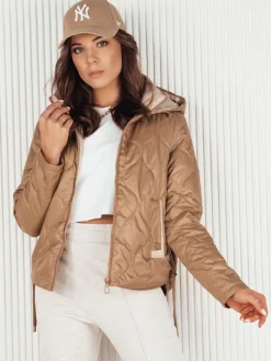 Kurtki Damskie>Dstreet Kurtka damska pikowana MAXWELL złota TY4110