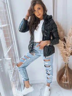 Kurtki Damskie>Dstreet Kurtka damska pikowana PATIS czarna TY3649