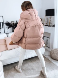 Kurtki Damskie>Dstreet Kurtka damska pikowana PARIMA różowa TY3241