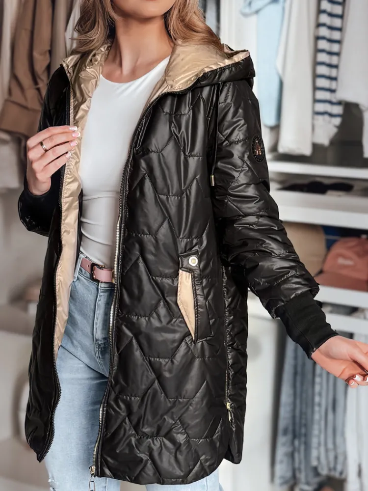 Kurtki Damskie>Dstreet Kurtka damska pikowana przejściowa LIVIANA czarna TY4807