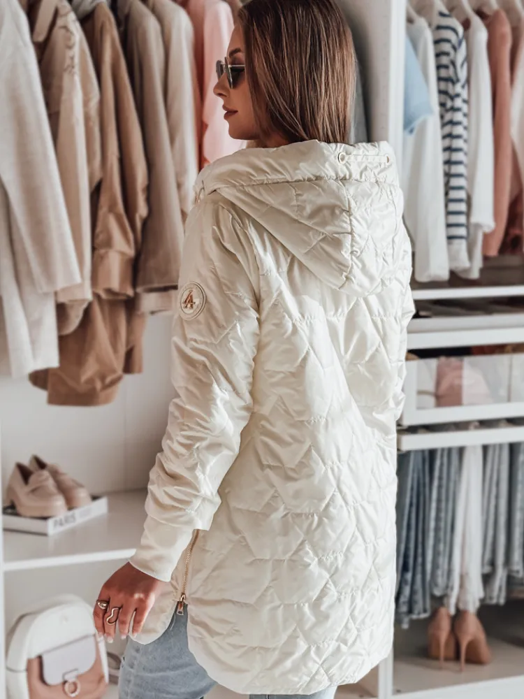 Kurtki Damskie>Dstreet Kurtka damska pikowana przejściowa LIVIANA biała TY4808