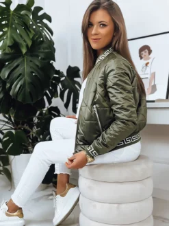 Kurtki Damskie>Dstreet Kurtka damska pikowana REVAN zielona TY3441