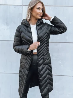 Kurtki Damskie>Dstreet Kurtka damska pikowana RUNWAY FLAIR czarna TY3889