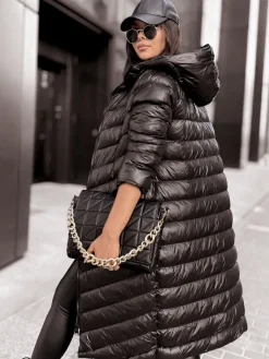 Kurtki Damskie>Dstreet Kurtka damska pikowana SPECTRUMS czarna TY3887z