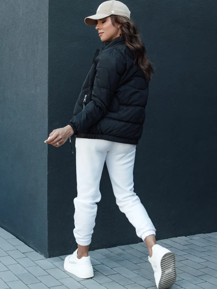 Kurtki Damskie>Dstreet Kurtka damska pikowana ze stójką SALECA czarna TY4414