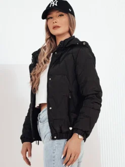 Kurtki Damskie>Dstreet Kurtka damska pikowana ZERNI czarna TY4175