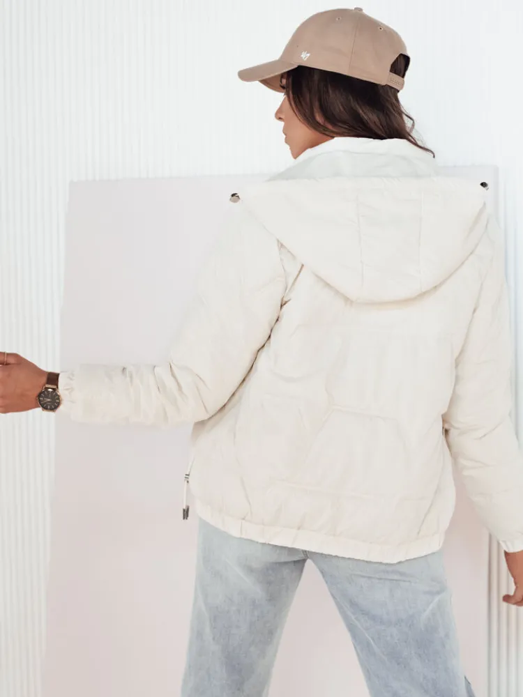 Kurtki Damskie>Dstreet Kurtka damska pikowana ZERNI biała TY4176