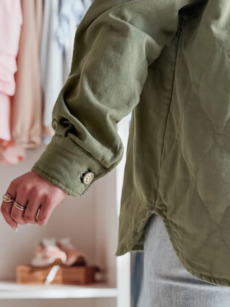 Kurtki Damskie>Dstreet Kurtka damska przejściowa koszulowa oversize KOSMOJACK khaki TY4840