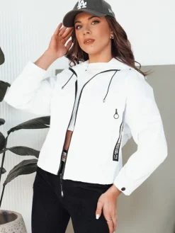 Kurtki Damskie>Dstreet Kurtka damska przejściowa EUNIKAR biała TY4331