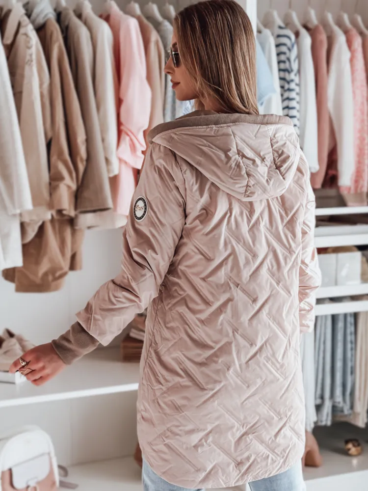 Kurtki Damskie>Dstreet Kurtka damska przejściowa z kapturem LUMERA różowa TY4817