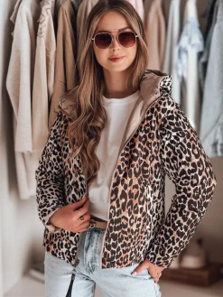 Kurtki Damskie>Dstreet Kurtka damska przejściowa dwustronna ZIBERKA beżowa TY4870