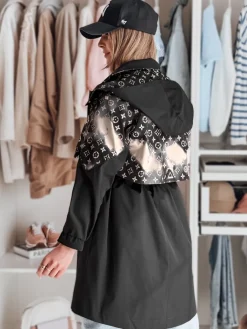 Kurtki Damskie>Dstreet Kurtka damska przejściowa parka FERIPARKA czarna TY4875