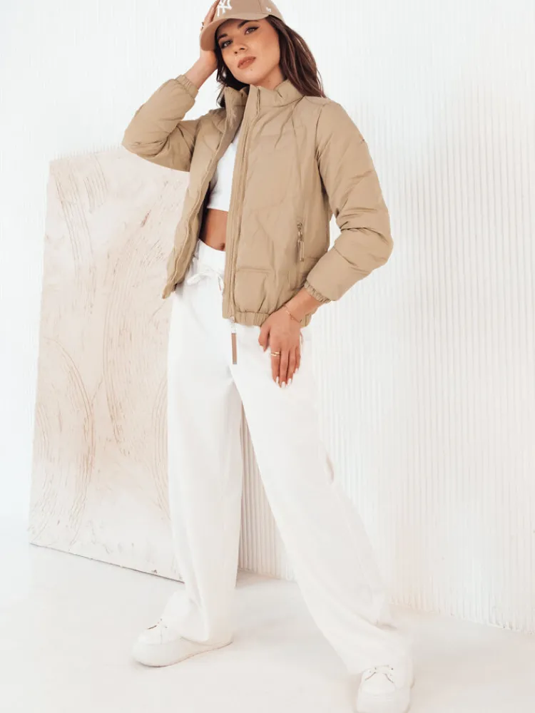 Kurtki Damskie>Dstreet Kurtka damska przejściowa SALECA beżowa TY4251