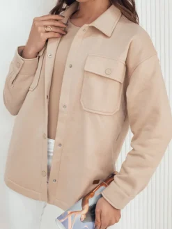 Kurtki Damskie>Dstreet Kurtka damska przejściowa VELARA kremowa TY4302