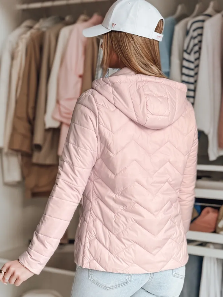 Kurtki Damskie>Dstreet Kurtka damska przejściowa pikowana ZIPZAB jasno różowa TY4866