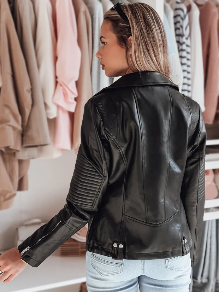 Kurtki Damskie>Dstreet Kurtka damska przejściowa ramoneska BIKEROSS czarna TY4790