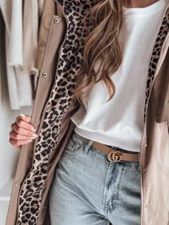 Kurtki Damskie>Dstreet Kurtka damska przejściowa parka FERISSA khaki TY4873