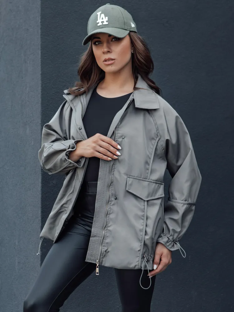 Kurtki Damskie>Dstreet Kurtka damska przejściowa ORLANDO ciemnoszara TY4507