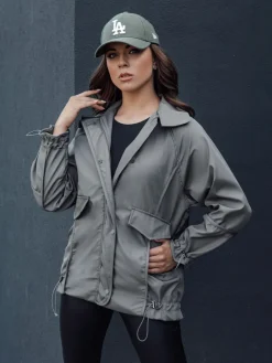 Kurtki Damskie>Dstreet Kurtka damska przejściowa ORLANDO ciemnoszara TY4507