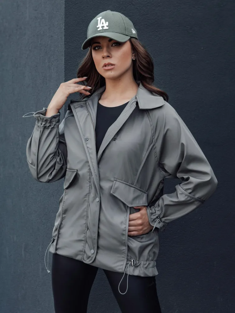 Kurtki Damskie>Dstreet Kurtka damska przejściowa ORLANDO ciemnoszara TY4507