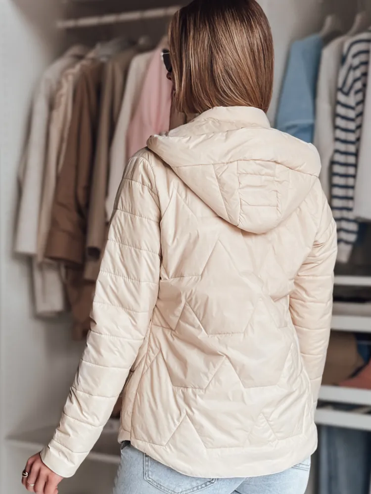 Kurtki Damskie>Dstreet Kurtka damska przejściowa pikowana ENZIOK beżowa TY4865