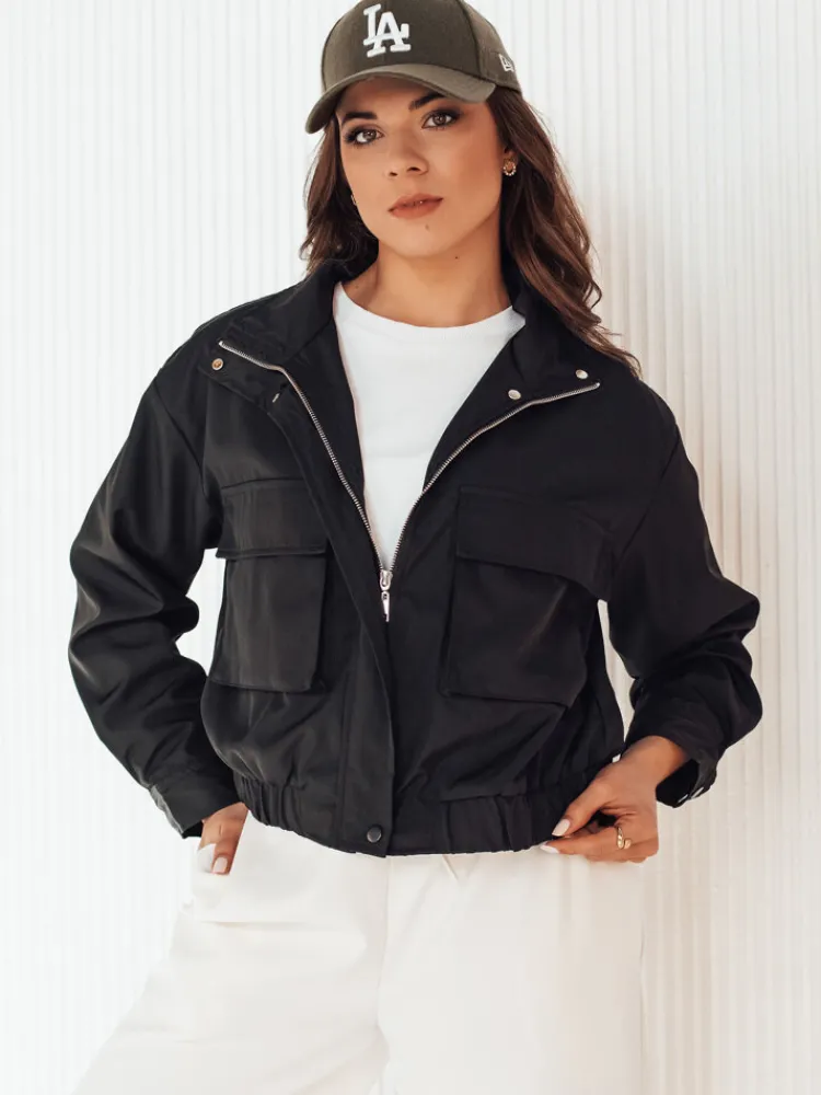 Kurtki Damskie>Dstreet Kurtka damska przejściowa ISTAN czarna TY4185