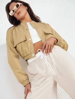 Kurtki Damskie>Dstreet Kurtka damska przejściowa KADYS khaki TY4187