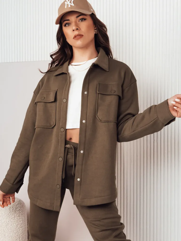 Kurtki Damskie>Dstreet Kurtka damska przejściowa VELARA brązowa TY4301