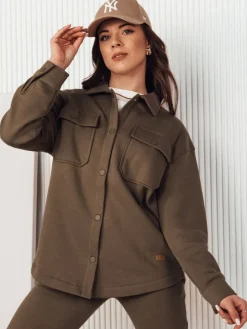 Kurtki Damskie>Dstreet Kurtka damska przejściowa VELARA brązowa TY4301