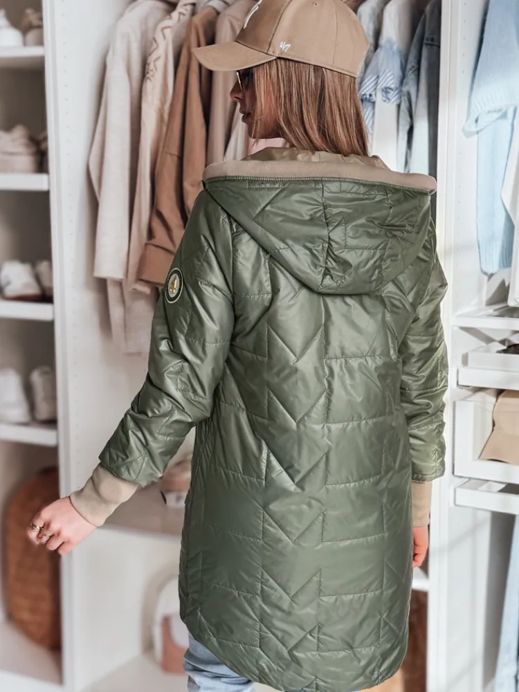 Kurtki Damskie>Dstreet Kurtka damska przejściowa pikowana ROSSANA zielona TY4834