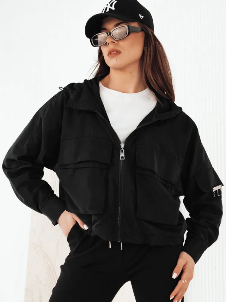 Kurtki Damskie>Dstreet Kurtka damska przejściowa BUNOL czarna TY4254