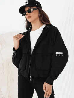 Kurtki Damskie>Dstreet Kurtka damska przejściowa BUNOL czarna TY4254