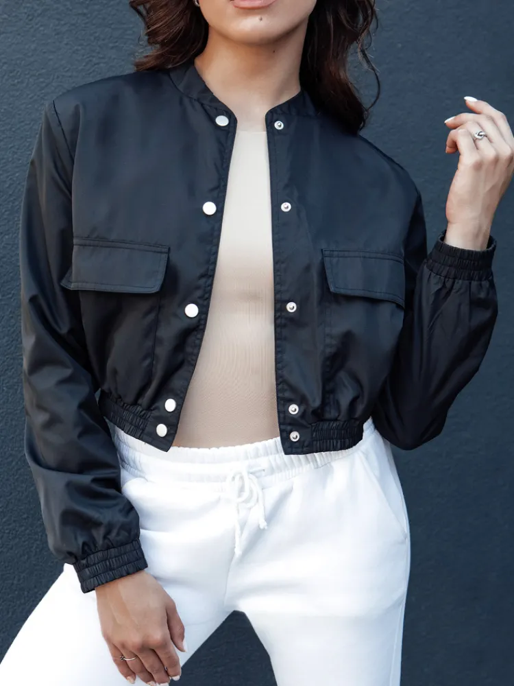 Kurtki Damskie>Dstreet Kurtka damska przejściowa KADYS czarna TY4399