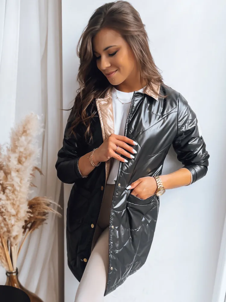 Kurtki Damskie>Dstreet Kurtka damska przejściowa MITRA czarna TY3621