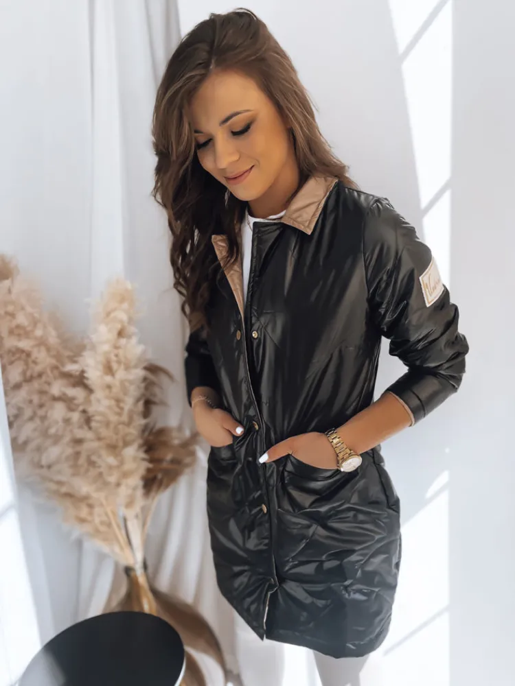 Kurtki Damskie>Dstreet Kurtka damska przejściowa MITRA czarna TY3621