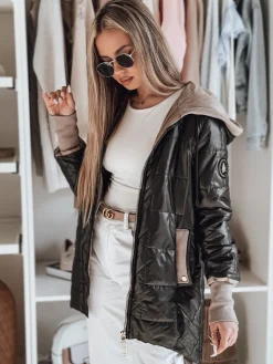 Kurtki Damskie>Dstreet Kurtka damska przejściowa pikowana ROSSANA czarna TY4831