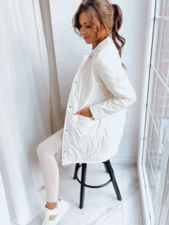 Kurtki Damskie>Dstreet Kurtka damska przejściowa MITRA ecru TY3620