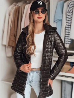 Kurtki Damskie>Dstreet Kurtka damska przejściowa dwustronna MOTOROMI czarna TY4848