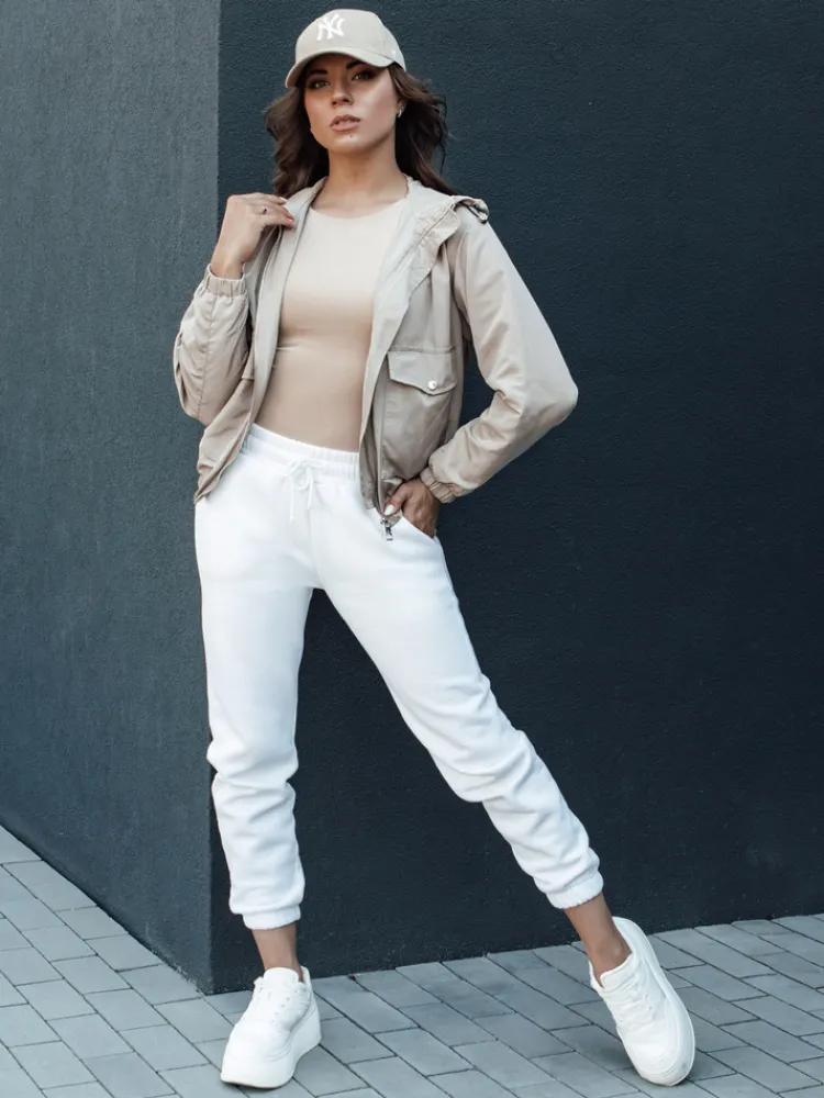 Kurtki Damskie>Dstreet Kurtka damska przejściowa z kapturem BELIJ beżowa TY4402