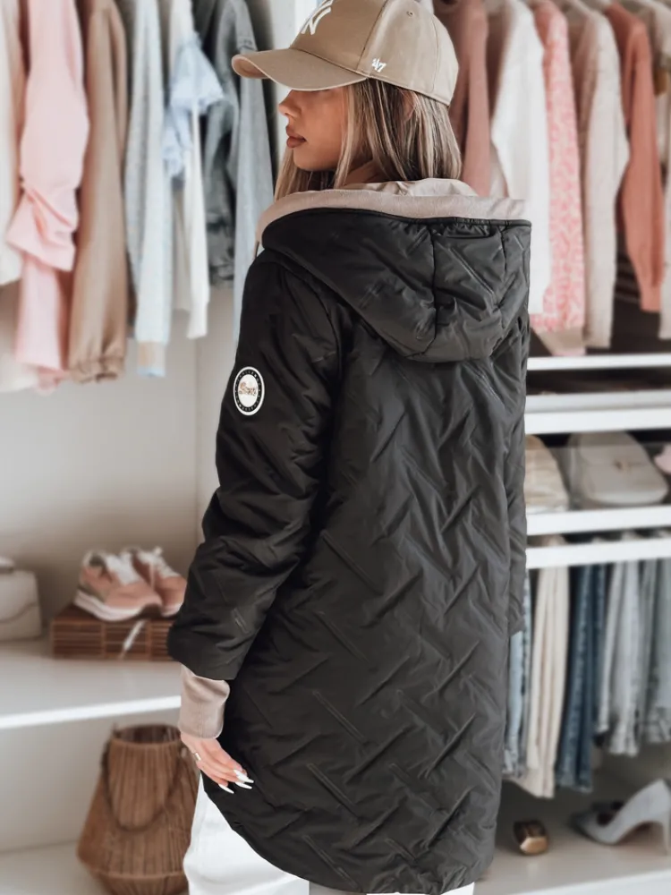 Kurtki Damskie>Dstreet Kurtka damska przejściowa z kapturem LUMERA czarna TY4818