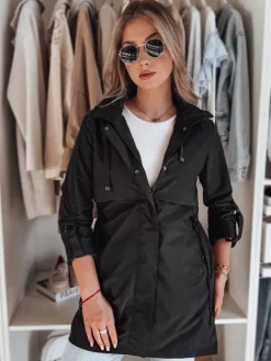 Kurtki Damskie>Dstreet Kurtka damska przejściowa parka STYLINA czarna TY4788