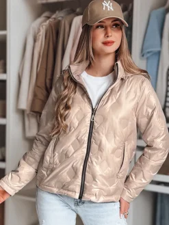 Kurtki Damskie>Dstreet Kurtka damska przejściowa dwustronna SYLVIAN beżowa TY4863