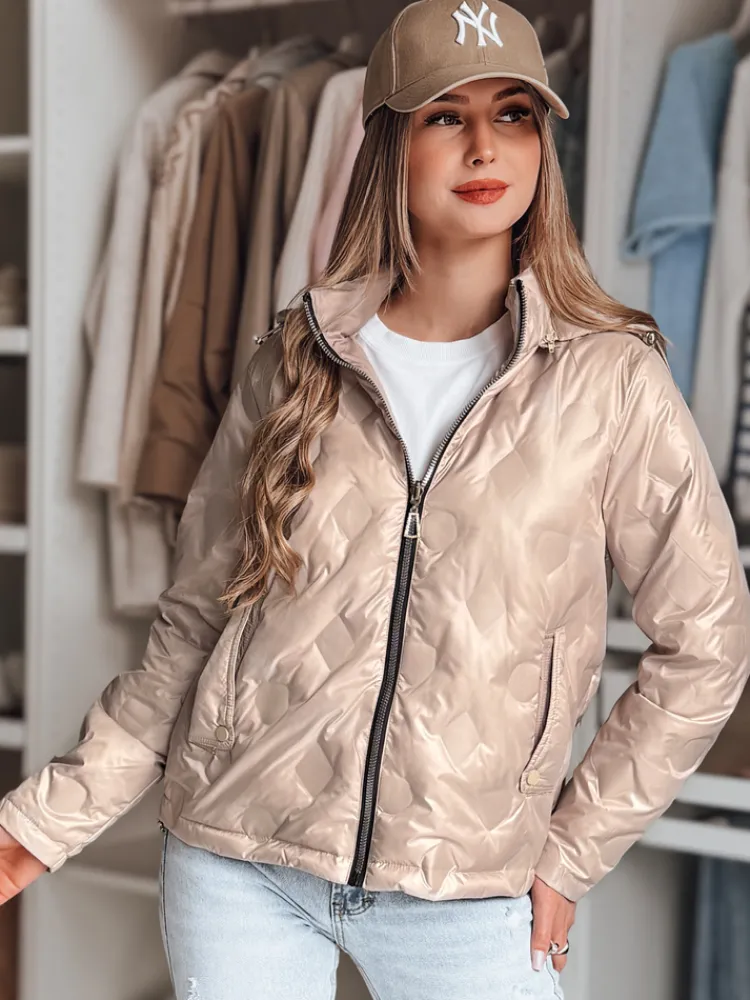 Kurtki Damskie>Dstreet Kurtka damska przejściowa dwustronna SYLVIAN beżowa TY4863