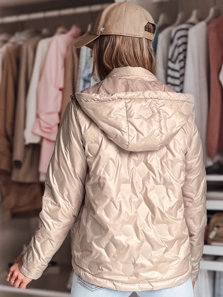 Kurtki Damskie>Dstreet Kurtka damska przejściowa dwustronna SYLVIAN beżowa TY4863